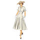 Vintage - jurk 1952, Butterick 6018|32 - 40,  thumbnail number 7