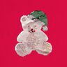 Panel French Terry sommersweat Kerst teddybeer – ecru/rood,  thumbnail number 7