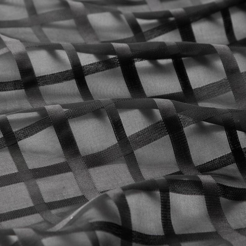 Chiffon vensterruiten – zwart, image number 2