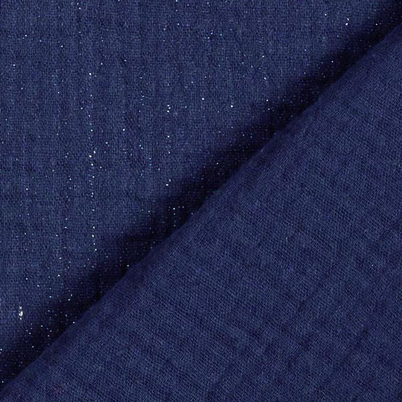 Mousseline/dubbel gehaakte stoffen Fijne glinsterende stippen| by Poppy – marineblauw,  image number 4