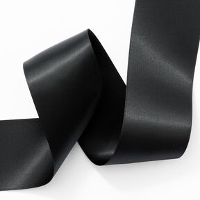 Satijnband [50 mm] – zwart, 