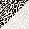Viscosejersey abstracte penseelstreken – creme/zwart,  thumbnail number 4