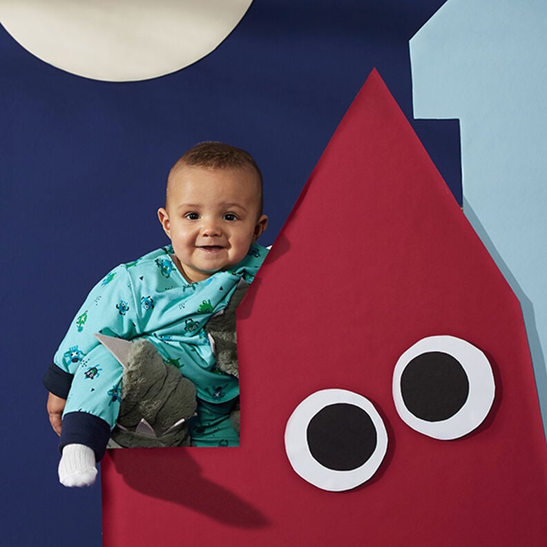 Katoenjersey Medium effen – lichtblauw,  image number 9