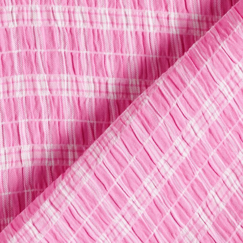 Seersucker gemengde strepen – roze/wit,  image number 4