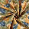 Katoenen stof Cretonne Palmbladeren – lichtbeige/blauw,  thumbnail number 4