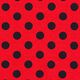 Katoenjersey Punten [15 mm] – licht rood/zwart,  thumbnail number 1
