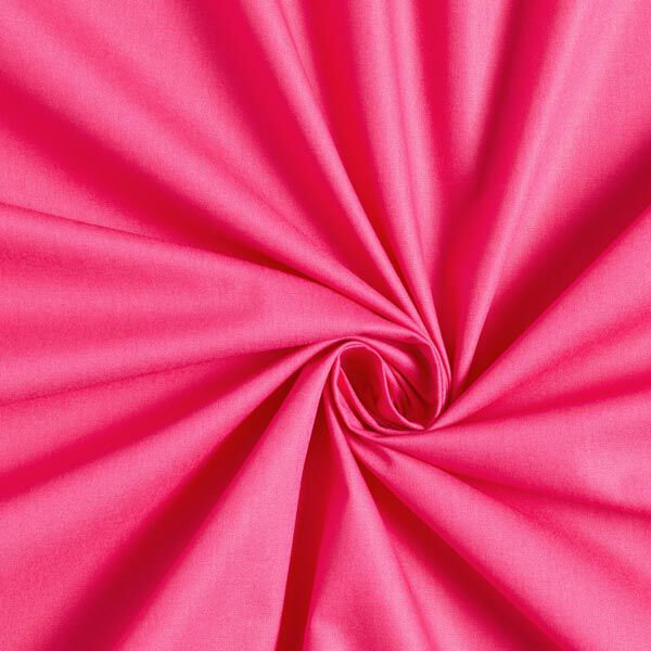Katoenpopeline Effen – intens roze,  image number 1