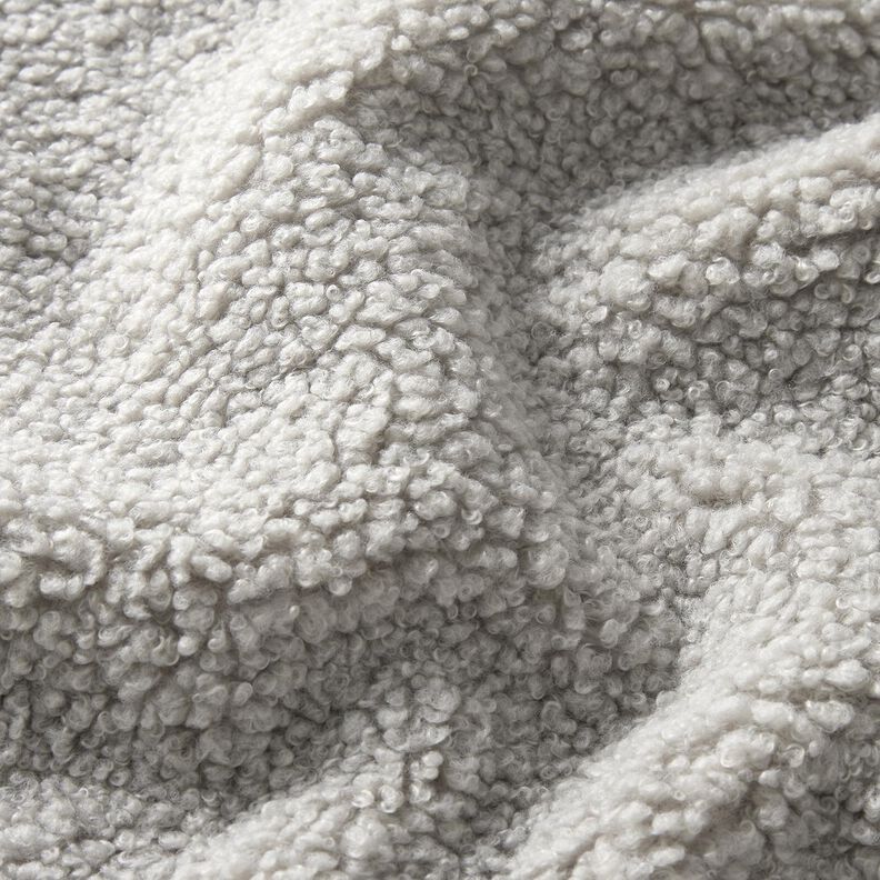 Bekledingsstof Schapenvacht look – zilvergrijs, image number 2