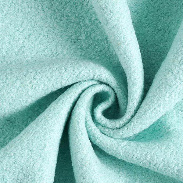 Mantelboucle effen – mint, image number 1