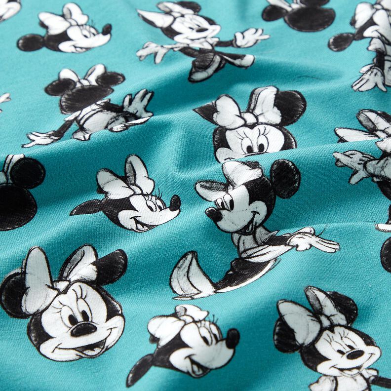 Katoenjersey Minnie Mouse | Disney – lichtblauw, image number 2