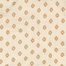 GOTS Mousseline/dubbel gehaakte stoffen Boho ruitpatroon  | Poppy Fabrics – creme/kaneel,  thumbnail number 2