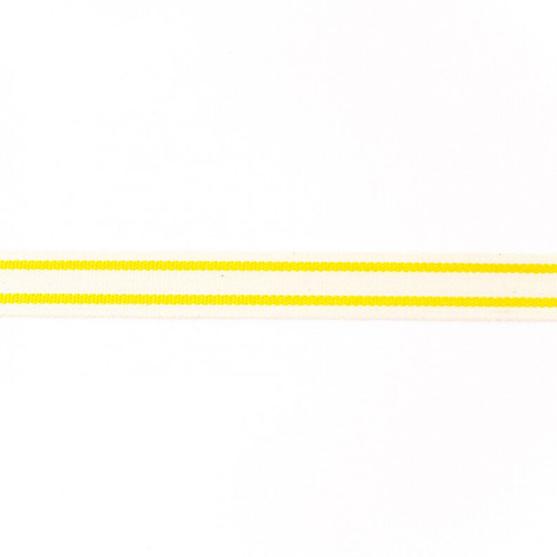 Webband Katoen Strepen – geel,  image number 1
