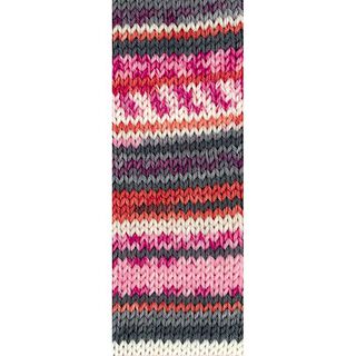 Meilenweit 100 Merino extrafine Rosanna, 100g | Lana Grossa – pink/grijs, 