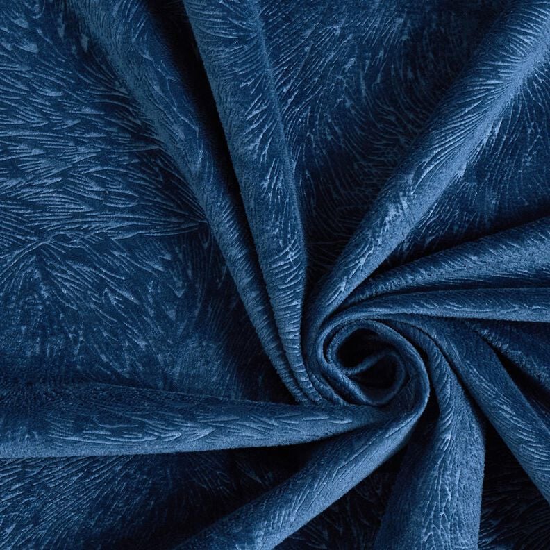 Decoratiefluweel Abstracte takken – blauw,  image number 3