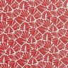 Gecoate katoen abstracte minibladeren – donkerrood/wit,  thumbnail number 1