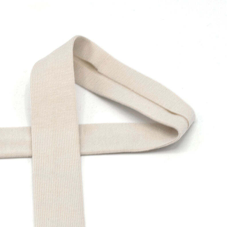 Biasband Katoenjersey [20 mm] – natuur,  image number 1