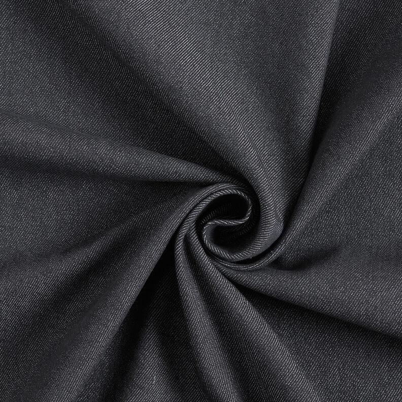 Katoen-denim stretch medium – zwart, image number 1