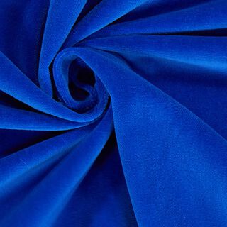 Katoenfluweel – koningsblauw, 