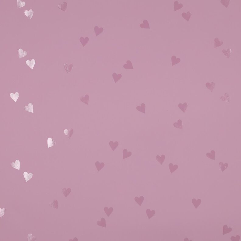 Regenjasstof kleine harten | Poppy Fabrics – licht oudroze, image number 1