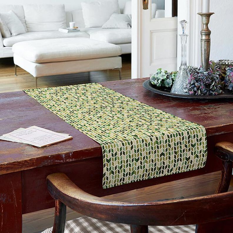 Jacquard gobelin Zigzag – groen, image number 7