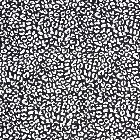 Badpakstof abstracte luipaardvlekken – zwart blauw/wit, 