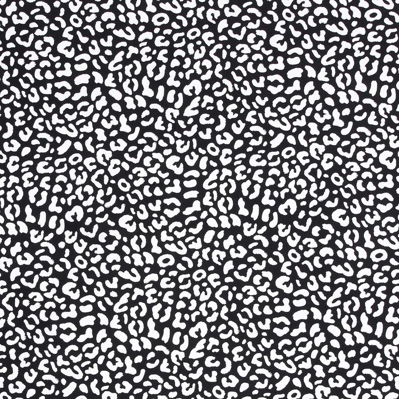 Badpakstof abstracte luipaardvlekken – zwart blauw/wit,  image number 1