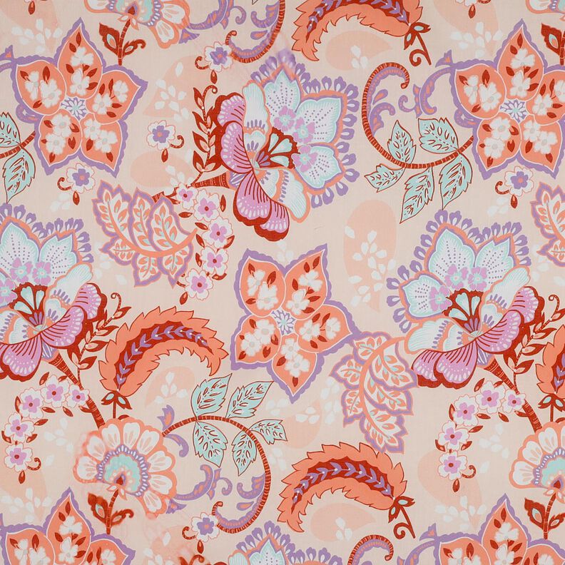 Katoen voile Stella | Nerida Hansen – perzik/lavendel,  image number 1