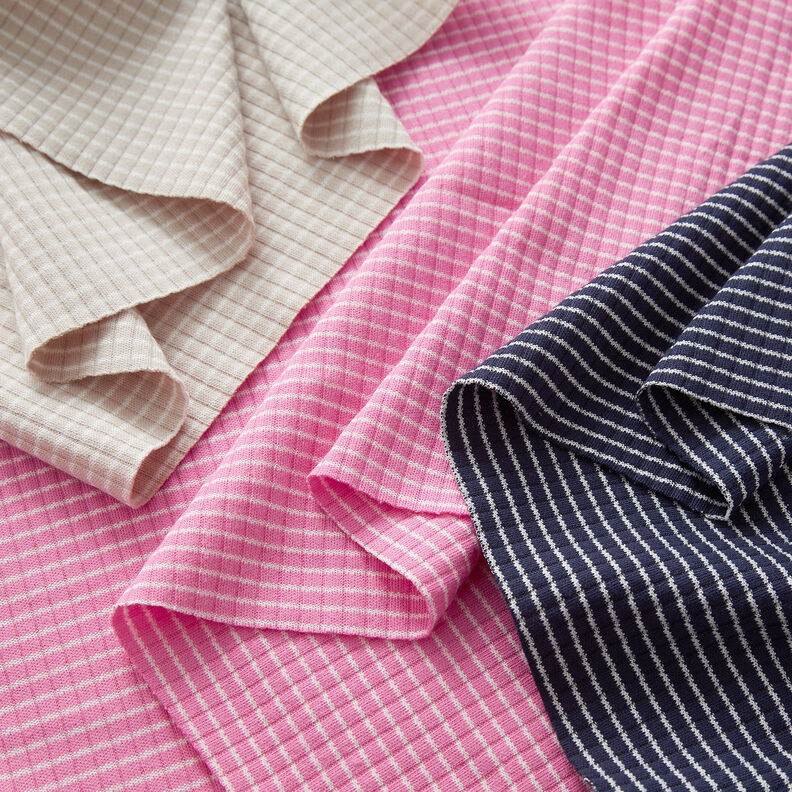Ribjersey Ministrepen – roze/wit,  image number 6