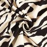 Viscose crêpe zebrapatroon – zwart/ivoor,  thumbnail number 3
