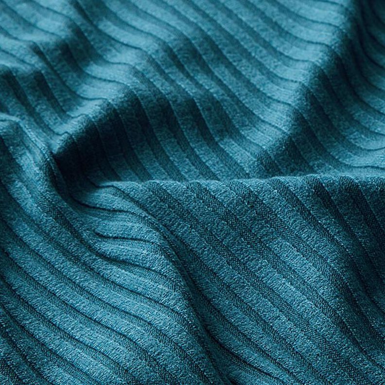Gebreide tricot – turkooisblauw,  image number 2