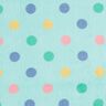 Gezellige fleece kleurrijke stippen – mint,  thumbnail number 1