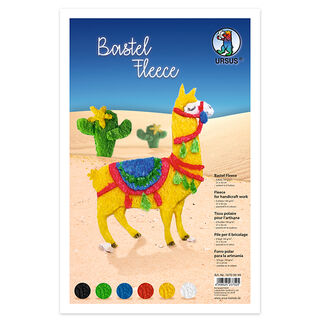 Pluizige knutselfleece 21cm x 32cm, 6 Blad, 
