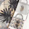 Tassen Panel Canvas Palmblad en maan – lichtgrijs,  thumbnail number 2