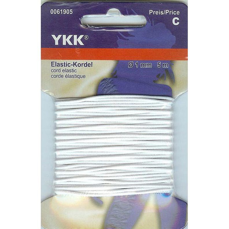 Elastiek koord 501 [5m] – wit | YKK,  image number 1