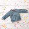 Lichte French Terry effen – duifblauw,  thumbnail number 7