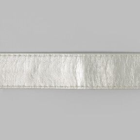Tassenband imitatieleer – zilver, 