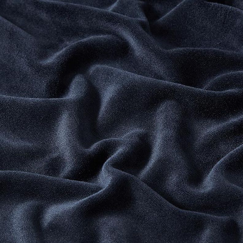 Stretchfluweel – marineblauw,  image number 2