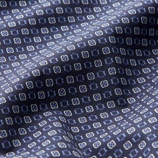 Overhemdenstof kleine vakjes – marineblauw, 