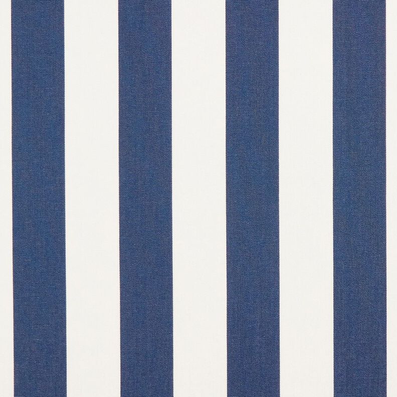 Outdoorstof Canvas Blokstrepen – indigo/ivoor,  image number 1