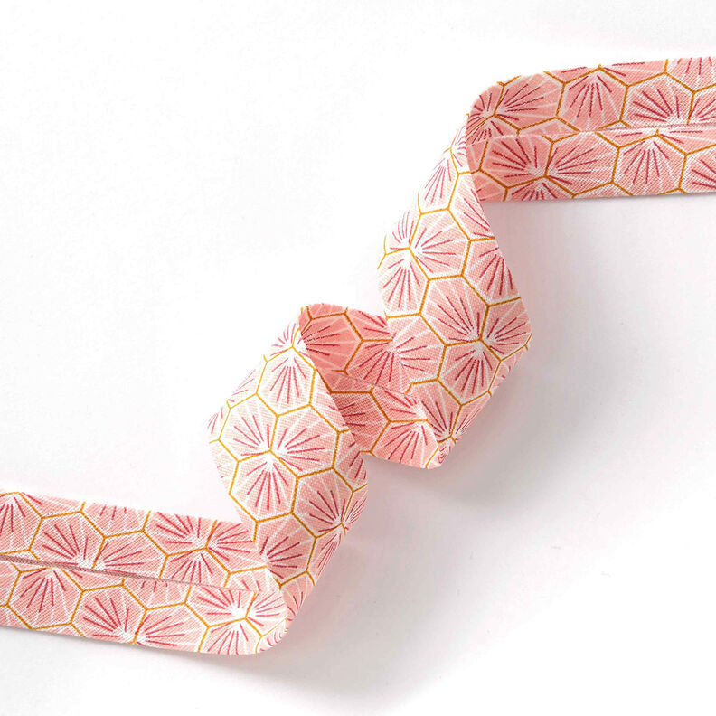 Biasband ruiten [27 mm] – roze,  image number 2