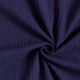 GOTS Mousseline/dubbel gehaakte stoffen | Tula – marineblauw,  thumbnail number 1