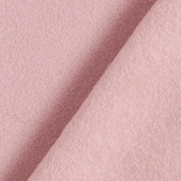 GOTS Katoenen fleece effen – oudroze, image number 4