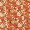 Viscosestof Vogels en wilde rozen – terracotta/karamel,  thumbnail number 1