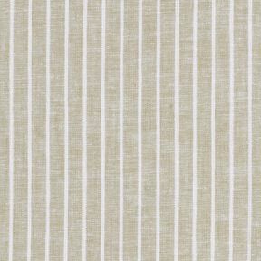 Linnen-katoen-mix Brede strepen &ndash; donkerbeige/wit, 