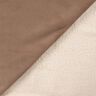 Velours met sherpa bonten achterkant – middelbruin,  thumbnail number 4