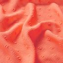Crêpe chiffon dobby punten – perzik sinaasappel, 