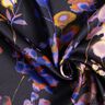 Viscosestof Cupro aquarelbloemen – zwart/blauwlila,  thumbnail number 3
