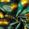 Katoenjersey Ginkgo | Glitzerpüppi – donkergroen/oud goud,  thumbnail number 3