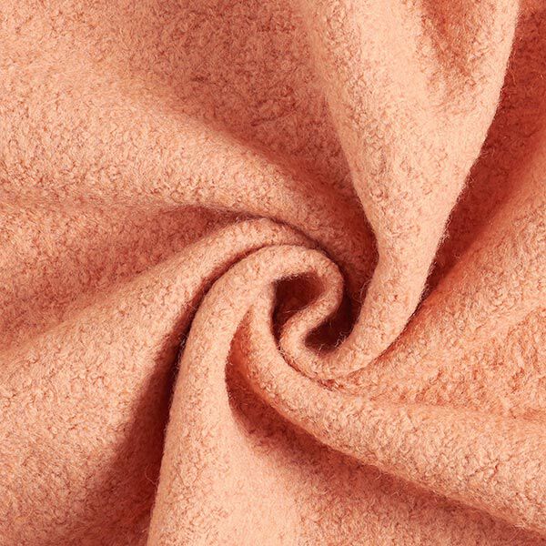 Mantelboucle effen – koraal, image number 1
