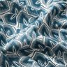 Katoenen stof Cretonne Abstracte bladeren – oceaanblauw/ivoor,  thumbnail number 2